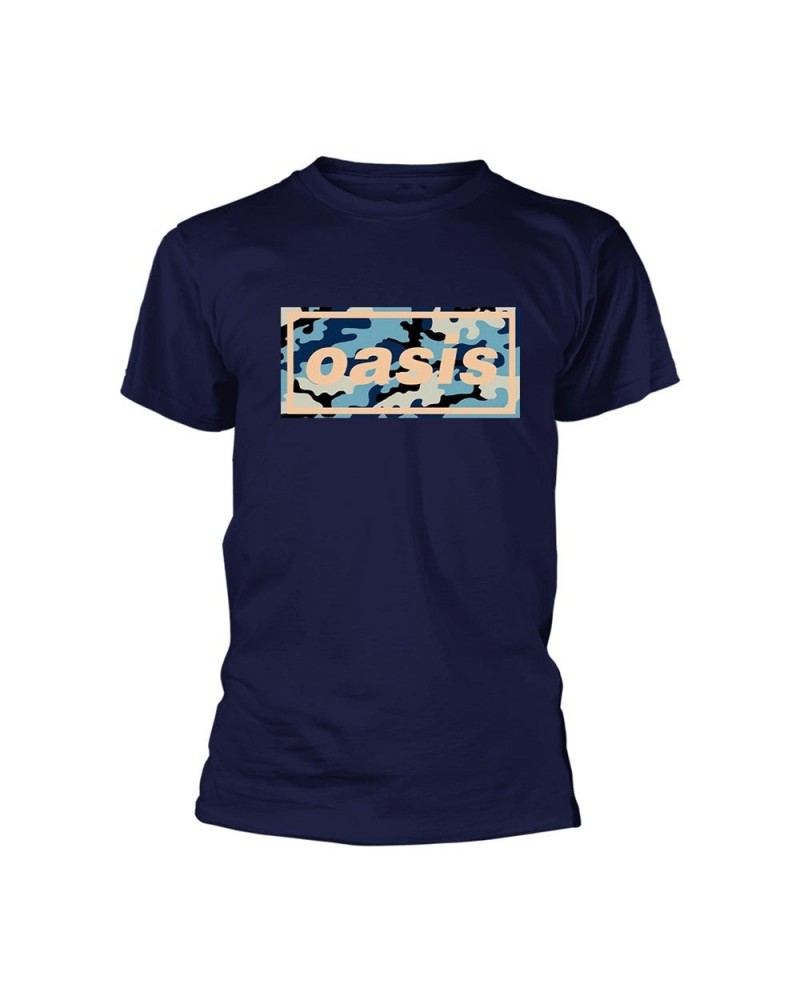 Oasis T-Shirt - Camo Logo Navy (Bolur) $13.48 Shirts