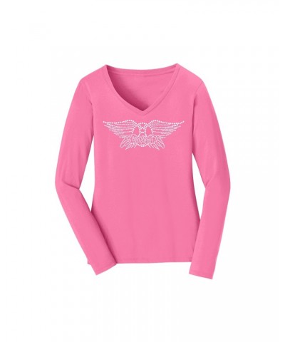 Aerosmith Bling Long Sleeve Fan Favorite V Neck $21.48 Shirts