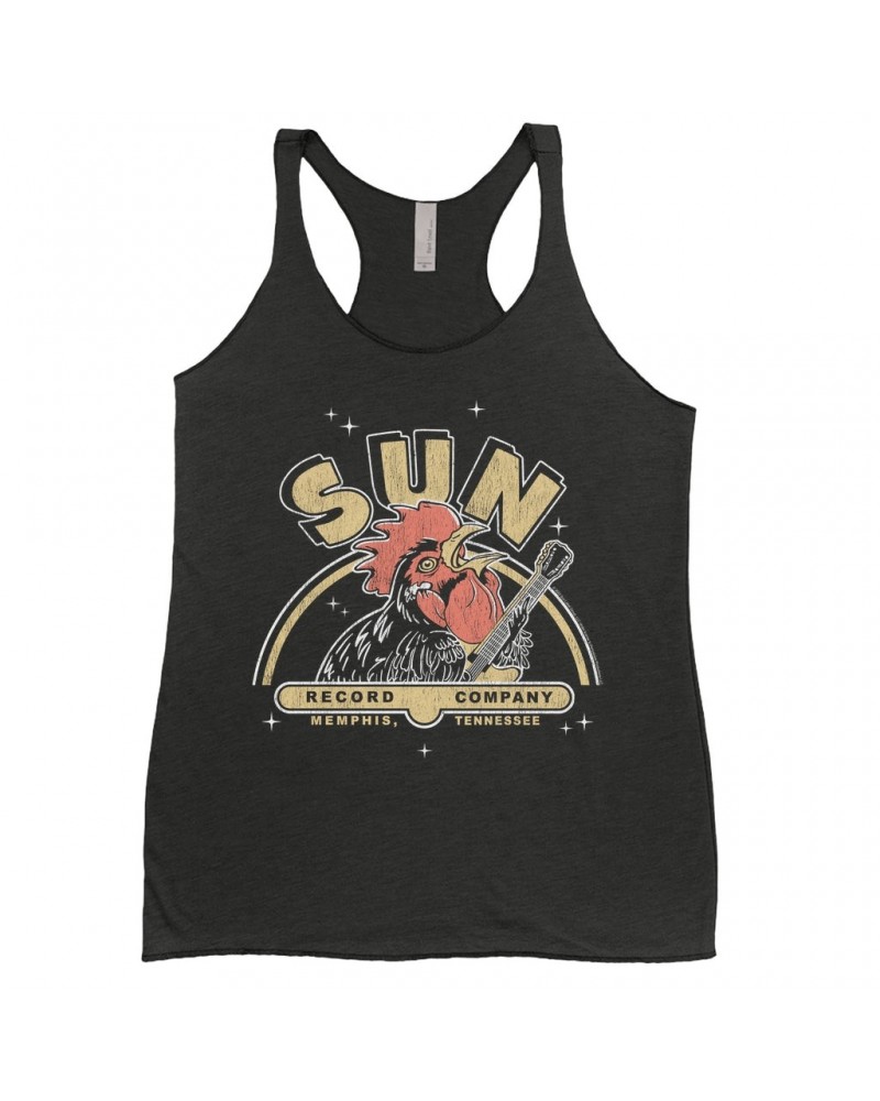 Sun Records Ladies' Tank Top | Retro Rooster Logo Shirt $12.45 Shirts