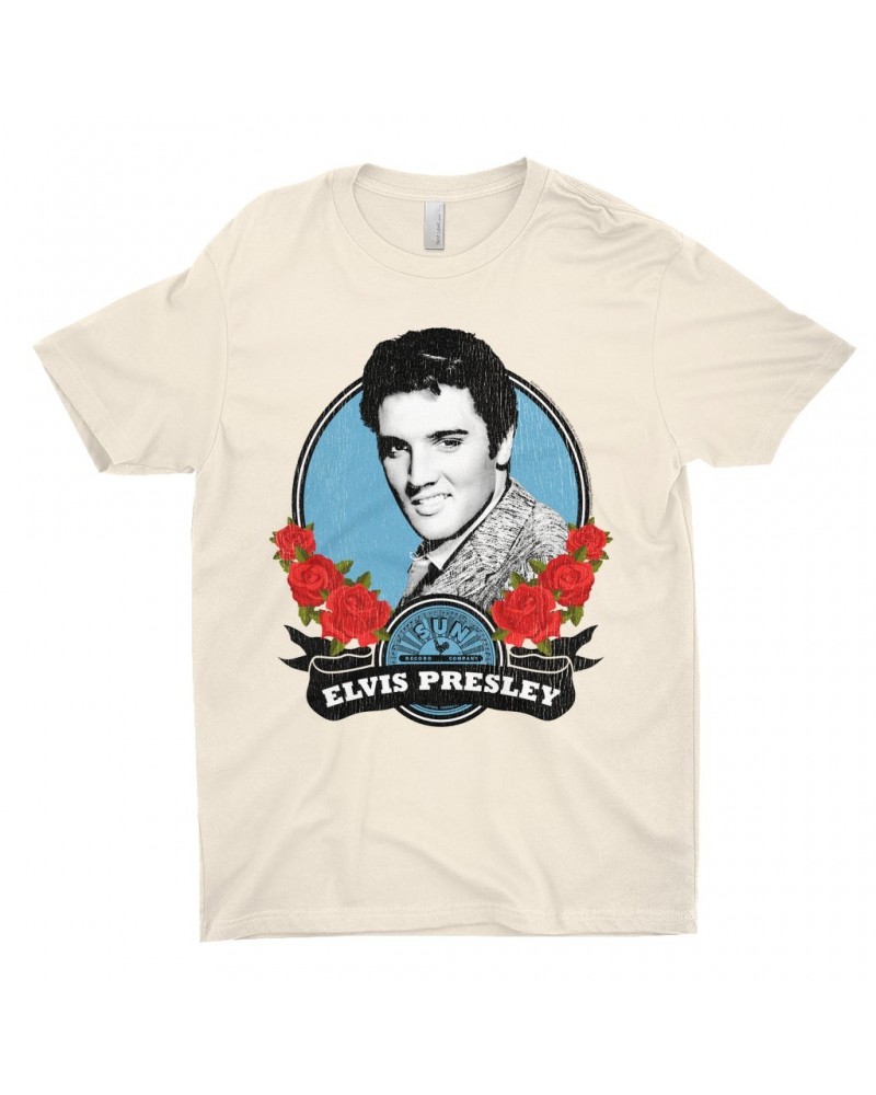 Elvis Presley Sun Records T-Shirt | In Roses Distressed Sun Records Shirt $7.98 Shirts