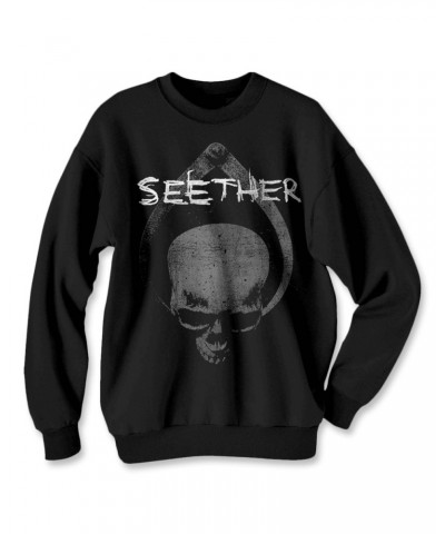 Seether Skull Clamp Crewneck $14.80 Sweatshirts