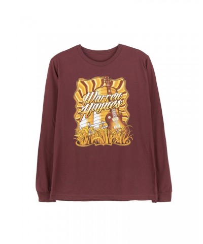 Warren Haynes Faux Tour 2020 Maroon Long-Sleeve T-Shirt $10.50 Shirts