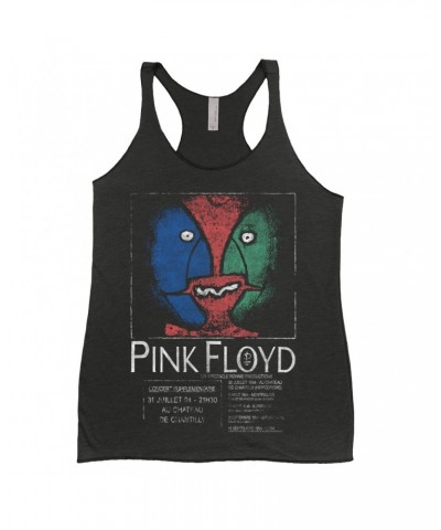 Pink Floyd Ladies' Tank Top | Division Bell France Concert Distressed Shirt $11.00 Shirts