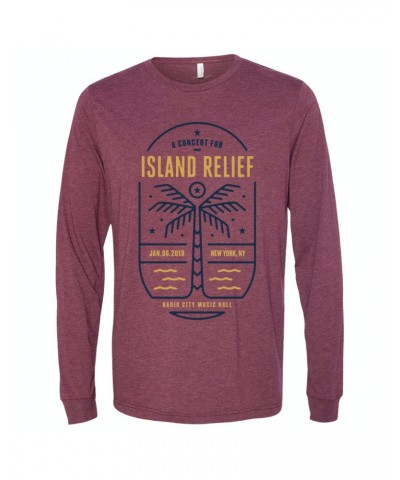 Dave Matthews Band Concert for Island Relief Palm Tree Long Sleeve $16.80 Shirts