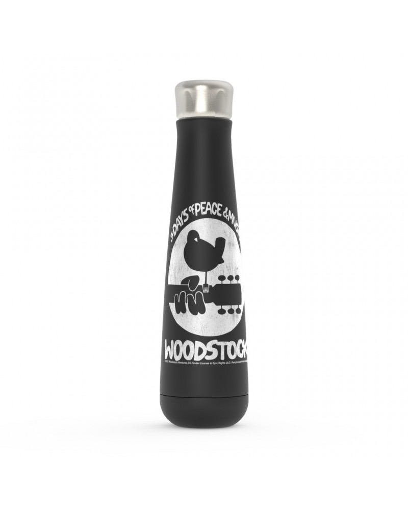 Woodstock Peristyle Water Bottle | Bird And Guitar All In White Water Bottle $8.04 Drinkware