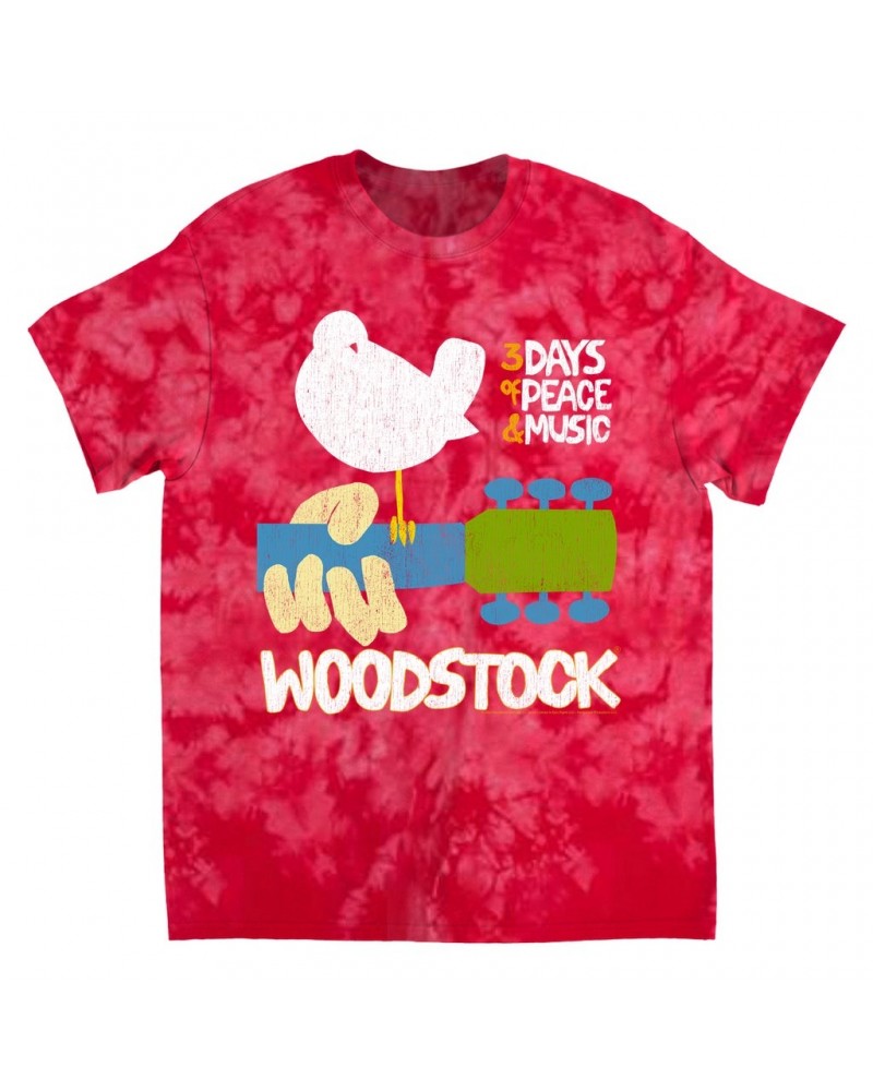 Woodstock T-Shirt | 3 Days Of Peace And Music Tie Dye Shirt $12.67 Shirts