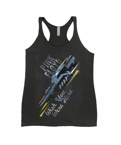 Pink Floyd Ladies' Tank Top | Wish You Were Here Handshake Art Shirt $13.32 Shirts