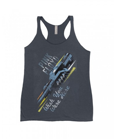 Pink Floyd Ladies' Tank Top | Wish You Were Here Handshake Art Shirt $13.32 Shirts