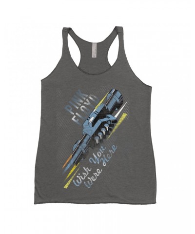 Pink Floyd Ladies' Tank Top | Wish You Were Here Handshake Art Shirt $13.32 Shirts