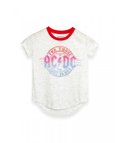 AC/DC White For Those About To Rock Youth T-Shirt $2.20 Kids