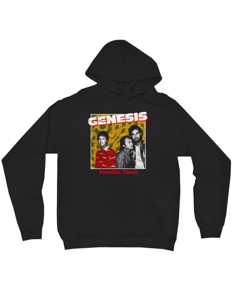 Genesis Hoodie | Invisible Touch Throwback Poster Distressed Hoodie $11.99 Sweatshirts