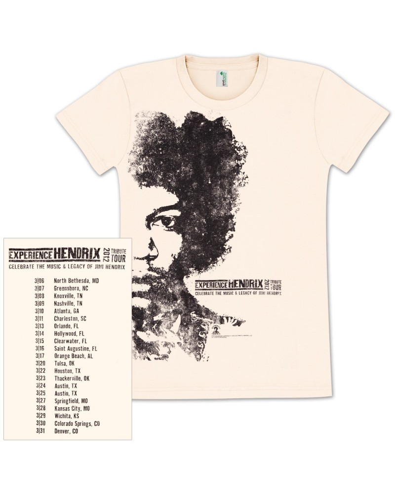 Jimi Hendrix Experience Hendrix 2012 Tour Ladies T-Shirt $1.89 Shirts