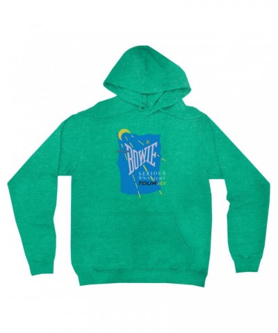 David Bowie Hoodie | Serious Moonlight 1983 Tour Hoodie $15.98 Sweatshirts