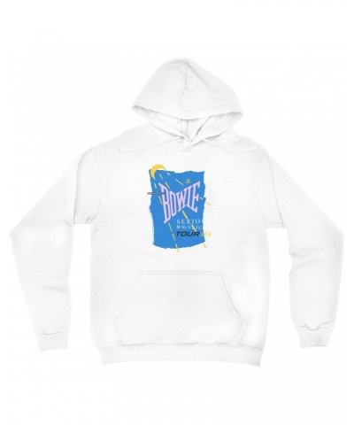 David Bowie Hoodie | Serious Moonlight 1983 Tour Hoodie $15.98 Sweatshirts