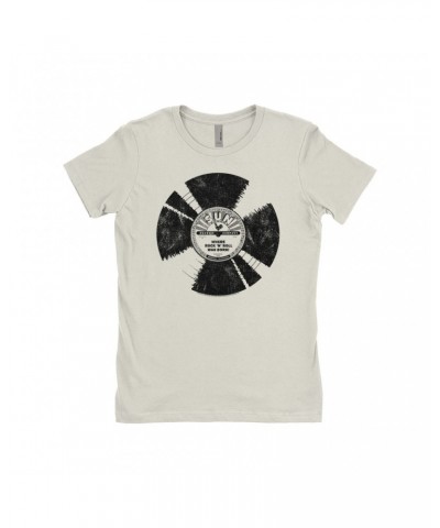 Sun Records Ladies' Boyfriend T-Shirt | Where Rock N' Roll Was Born Record Distressed Shirt $11.23 Shirts