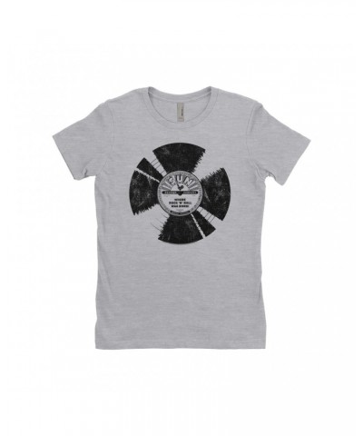 Sun Records Ladies' Boyfriend T-Shirt | Where Rock N' Roll Was Born Record Distressed Shirt $11.23 Shirts