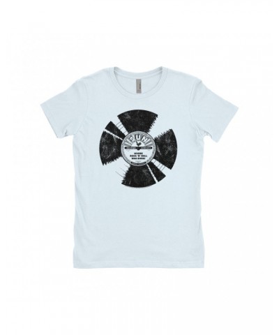 Sun Records Ladies' Boyfriend T-Shirt | Where Rock N' Roll Was Born Record Distressed Shirt $11.23 Shirts