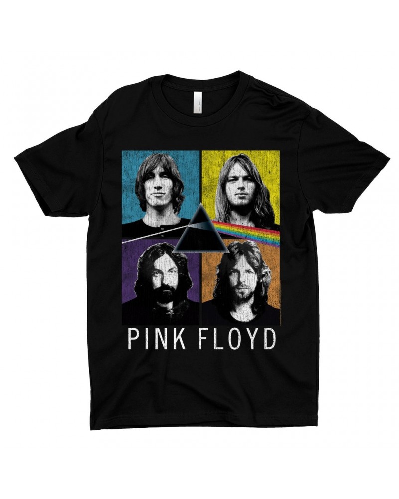 Pink Floyd T-Shirt | Pop Art Square Art Distressed Shirt $10.23 Shirts