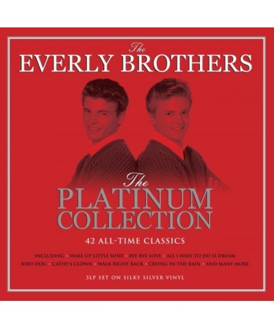 The Everly Brothers LP Vinyl Record - Platinum Collection (Silver Vinyl) $13.00 Vinyl