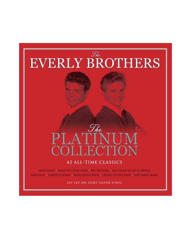 The Everly Brothers LP Vinyl Record - Platinum Collection (Silver Vinyl) $13.00 Vinyl