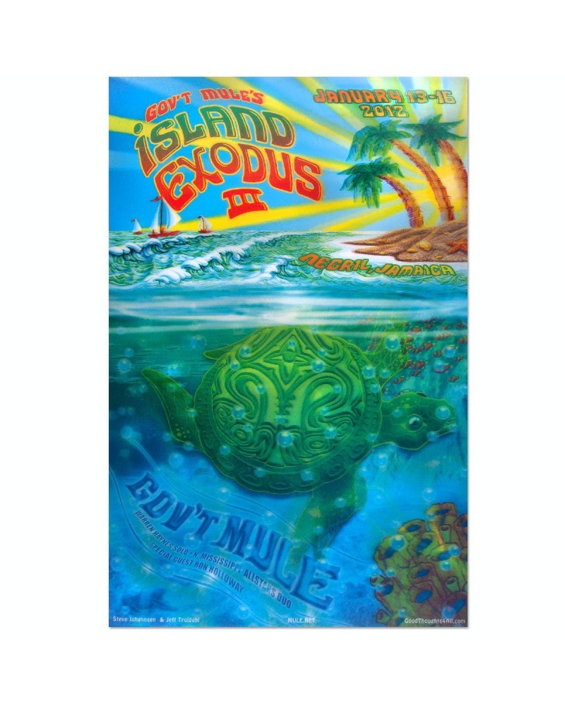 Gov't Mule Gov’t Mule Island Exodus III (2012) Event Poster $7.20 Decor