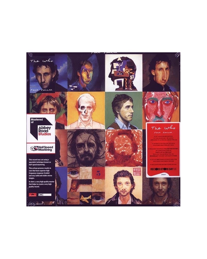 The Who LP - Face Dances (40th Anniv. Ed.) (+ 10 bonus tracks) (RSD 2021) (2xLP) (180g) (colored vinyl) $29.40 Vinyl