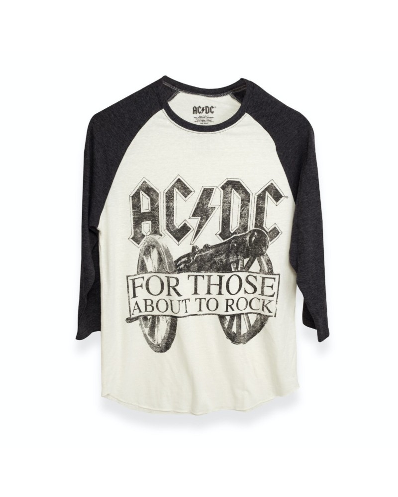 AC/DC For Those About To Rock Cannon Raglan T-Shirt $10.41 Shirts