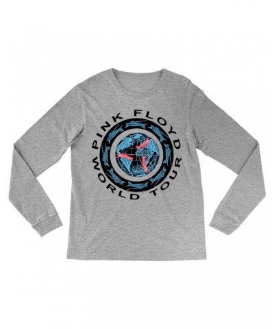 Pink Floyd Long Sleeve Shirt | World Tour 1987 Circular Logo Shirt $11.98 Shirts