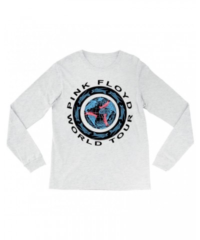 Pink Floyd Long Sleeve Shirt | World Tour 1987 Circular Logo Shirt $11.98 Shirts