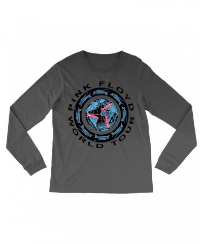 Pink Floyd Long Sleeve Shirt | World Tour 1987 Circular Logo Shirt $11.98 Shirts