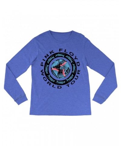 Pink Floyd Long Sleeve Shirt | World Tour 1987 Circular Logo Shirt $11.98 Shirts