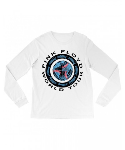 Pink Floyd Long Sleeve Shirt | World Tour 1987 Circular Logo Shirt $11.98 Shirts