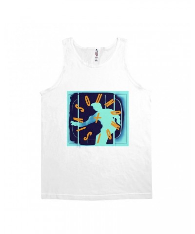 David Bowie Unisex Tank Top | Sound Vision Logo Shirt $12.48 Shirts