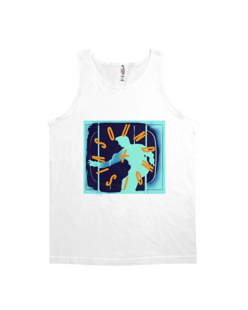 David Bowie Unisex Tank Top | Sound Vision Logo Shirt $12.48 Shirts