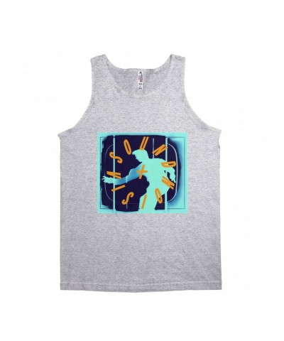 David Bowie Unisex Tank Top | Sound Vision Logo Shirt $12.48 Shirts