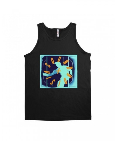 David Bowie Unisex Tank Top | Sound Vision Logo Shirt $12.48 Shirts