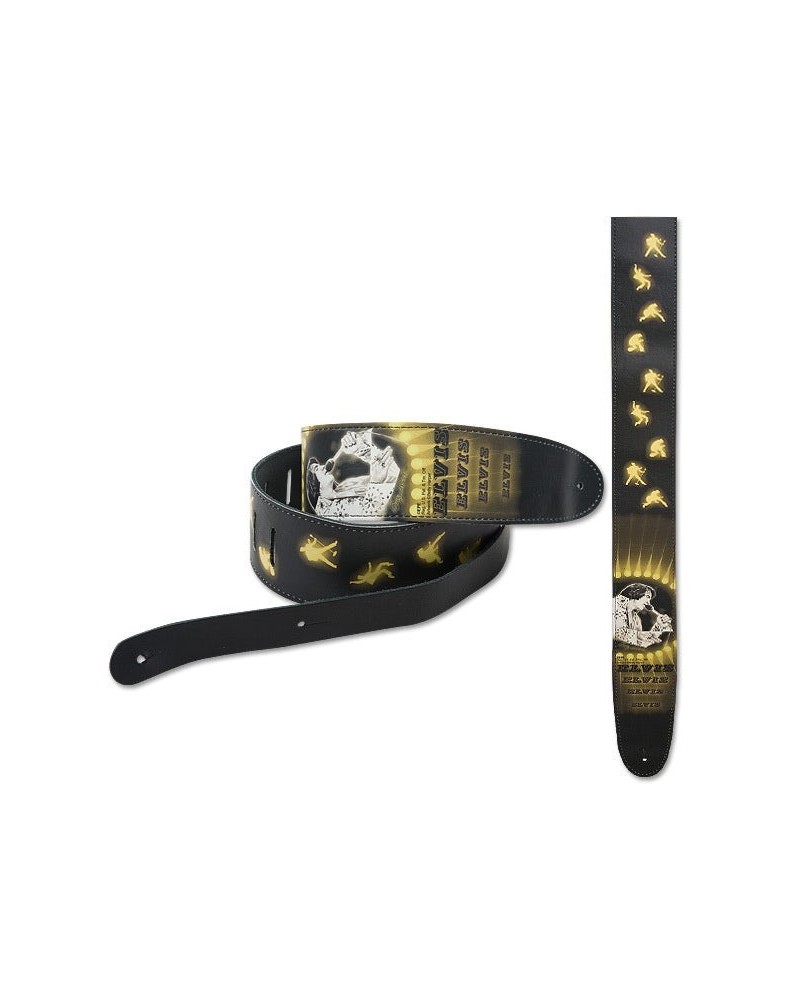 Elvis Presley Jumpsuit Sunburst 2.5" Leather Guitar Strap $11.25 Instruments