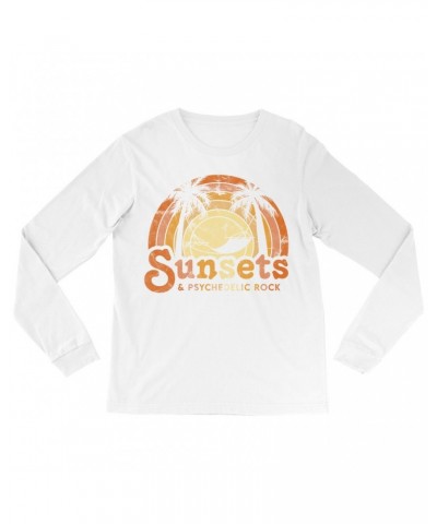 Music Life - Rock Music Life Long Sleeve Shirt | Sunsets & Psychedelic Rock Distressed Music Life Shirt $12.48 Shirts