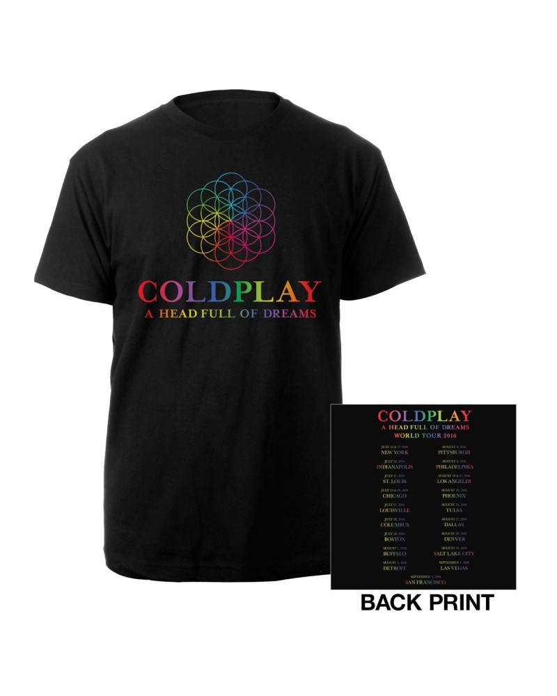 Coldplay A Head Full Of Dreams North American Tour T-Shirt* $15.58 Shirts