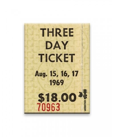 Woodstock Ticket 2.5" x 3.5" Flat Magnet $2.15 Decor