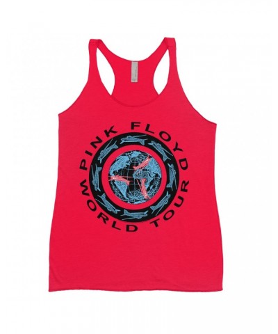 Pink Floyd Ladies' Tank Top | World Tour 1987 Circular Logo Shirt $14.19 Shirts