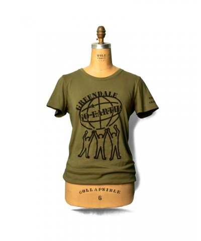 Neil Young Soft Organic GO Earth NYCH Women's Green T-Shirt $11.55 Shirts