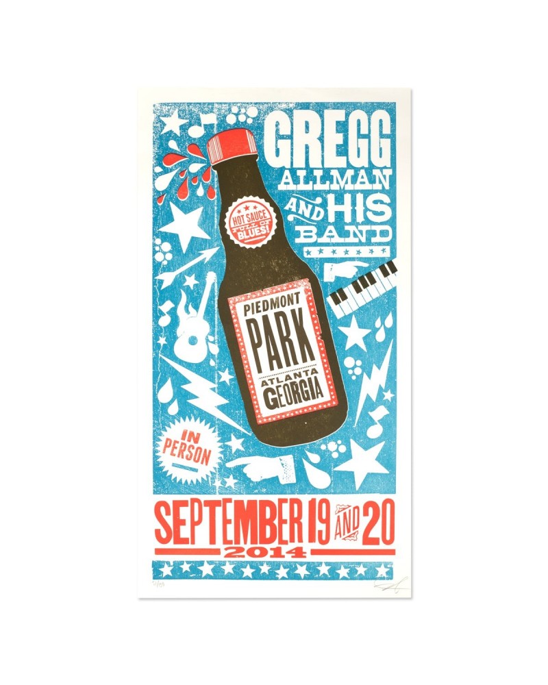 Gregg Allman Atlanta Event Poster $7.20 Decor