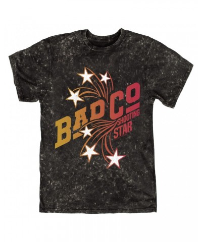 Bad Company T-shirt | Ombre Shooting Star Distressed Mineral Wash Shirt $9.58 Shirts