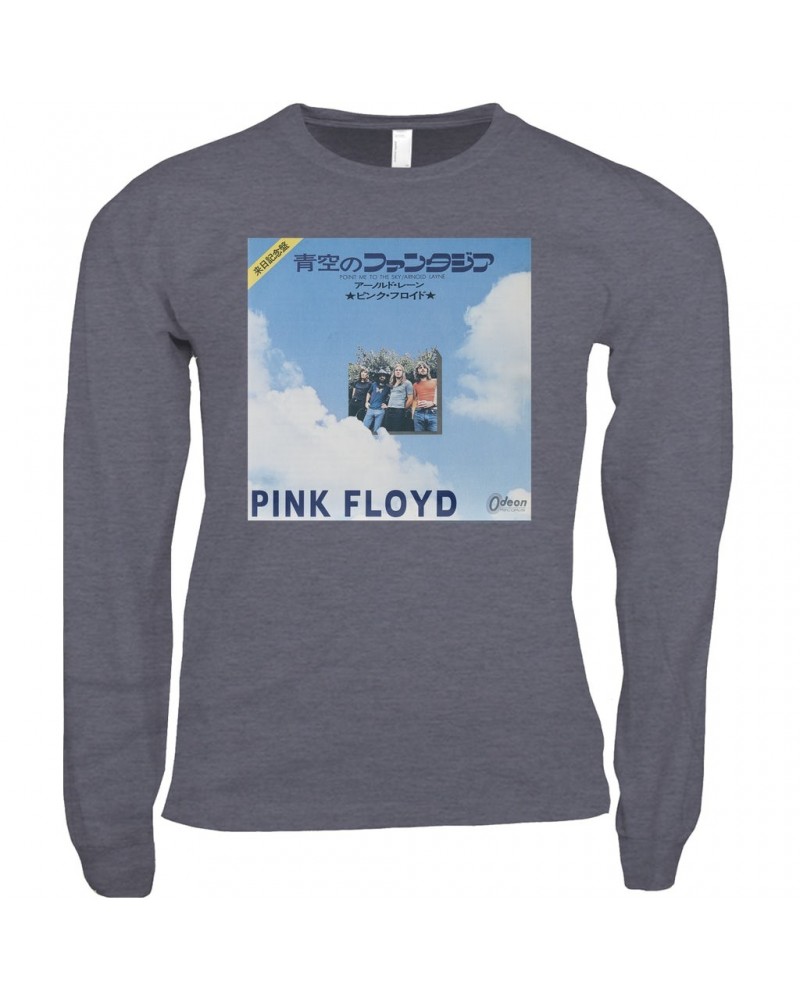 Pink Floyd Long Sleeve Shirt | Point Me To The Sky And Arnold Layne Japanese Album Cover Shirt $14.68 Shirts