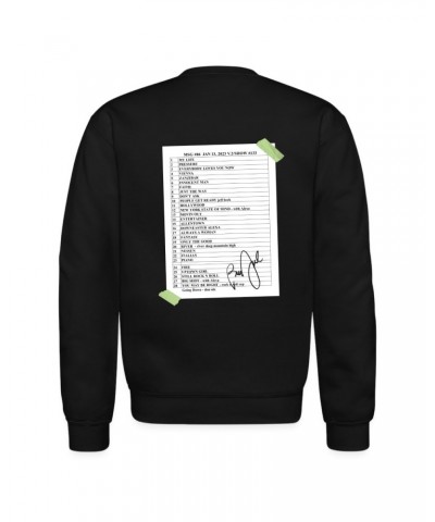 Billy Joel "1-13-23 MSG Set List" Black Crewneck - Online Exclusive $32.25 Sweatshirts