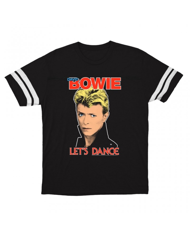 David Bowie T-Shirt | Let's Dance Classic Football Shirt $10.54 Shirts