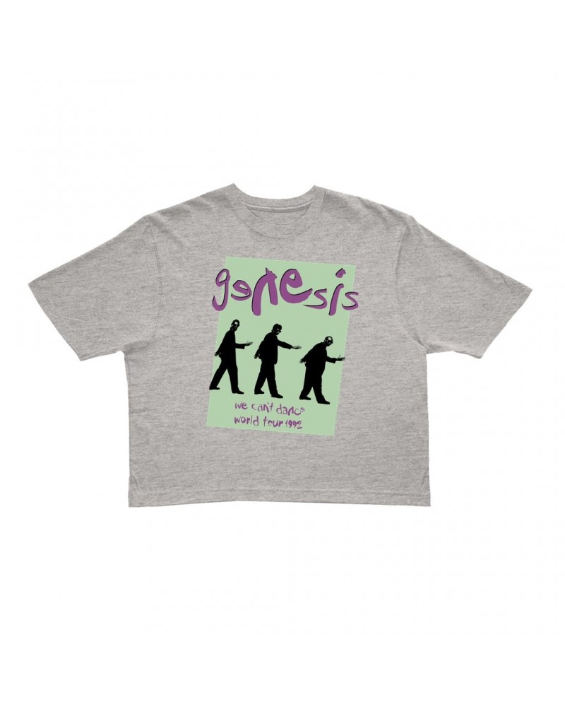 Genesis Ladies' Crop Tee | 1992 World Tour We Can't Dance Pastel Crop T-shirt $10.24 Shirts