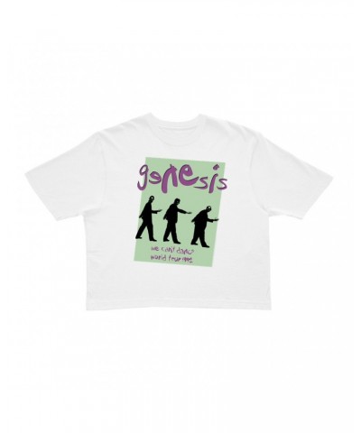 Genesis Ladies' Crop Tee | 1992 World Tour We Can't Dance Pastel Crop T-shirt $10.24 Shirts