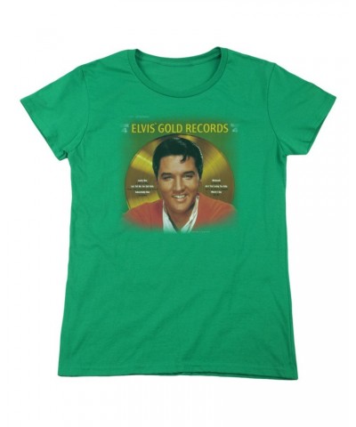 Elvis Presley Women's Shirt | GOLD RECORDS Ladies Tee $6.80 Shirts